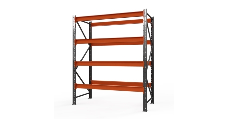 Стеллаж металлический HEAVY 4 полки без настила 3500x2500x785 мм Верстакофф ® СП-331004