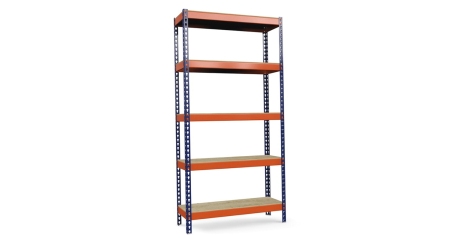 Стеллаж металлический Т-130/L F/5 5 полок 2500x1845x500 мм Верстакофф ® СМП-321007