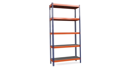 Стеллаж металлический Т-120/1 M/5/У 5 полок 3000x1240x455 мм Верстакофф ® СМП-321008