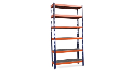 Стеллаж металлический Т-120/1 P/6/У перф. 6 полок 3000x1240x455 мм Верстакофф ® СМП-321010