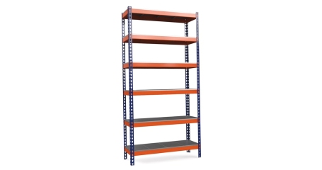 Стеллаж металлический Т-140/1 M/6 6 полок 3000x1240x655 мм Верстакофф ® СМП-321011