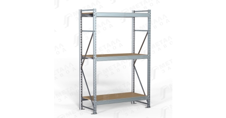 Стеллаж металлический оцинкованный SGR-V-Zn-ДСП 1583-2.0