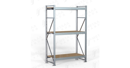 Стеллаж металлический оцинкованный SGR-V-Zn-ДСП 1883-2.0