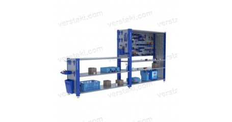 Стеллаж металлический сборный KronVuz CT H3 20Х10-SB1 H4 20X19-S2-SB1-SB3-KV-N-01