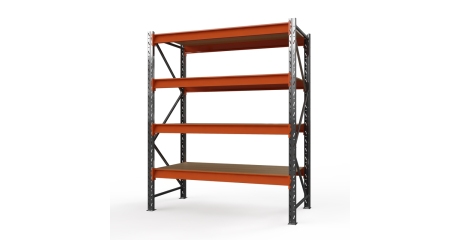Стеллаж металлический HEAVY 4 полки фанера 3500x2500x785 мм Верстакофф ® СП-331007