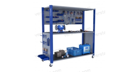 Стеллаж мобильный производственный KronVuz CT H3 20Х19-S1-2SB1-K2