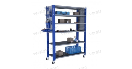 Стеллаж передвижной металлический KronVuz CT H6 15Х19-2SB1-K2