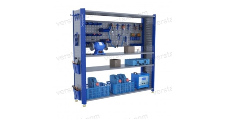 Стеллаж производственный на опорах KronVuz CT H4 20Х19-S1-2SB3-KV-N-01