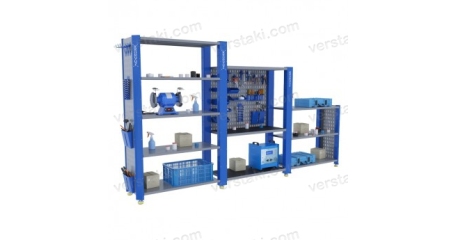 Стеллаж ступенчатый сборный KronVuz CT H5 12Х19-SB3 H3 12X16-S2 H3 12X10-KV-N-01