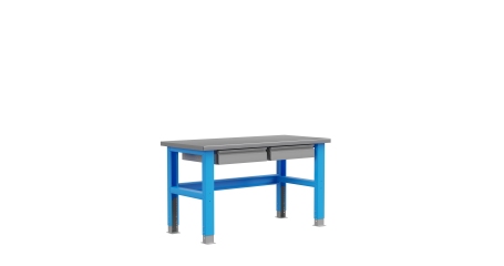 Стол металлический промышленный 2 выдвижных ящика 1500 мм Верстакофф ® PLC 15.11