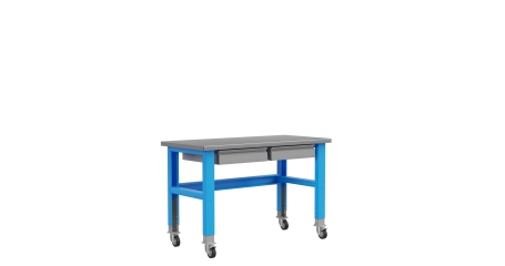 Стол металлический промышленный 2 выдвижных ящика 1500 мм Верстакофф ® PLC 15.11-М