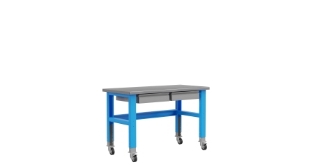 Стол металлический промышленный 2 выдвижных ящика 1500 мм Верстакофф ® PLC 15.11-М