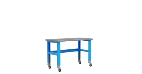 Стол металлический промышленный 1500 мм Верстакофф ® Place 1500 без ящиков на колесах