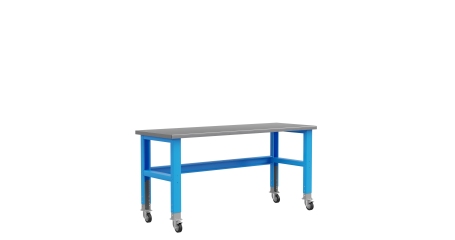 Стол металлический промышленный 2000 мм Верстакофф ® Place 2000 без ящиков на колесах