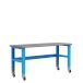 Стол металлический промышленный 2000 мм Верстакофф ® Place 2000 без ящиков на колесах
