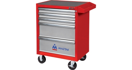 Тележка инструментальная 5 ящиков ОПТИМА красная МАСТАК 521-05581MR