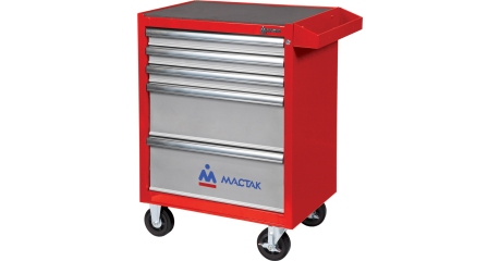 Тележка инструментальная 5 ящиков ОПТИМА красная МАСТАК 521-05581MR