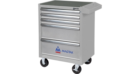 Тележка инструментальная 5 ящиков ОПТИМА серая МАСТАК 521-05581MG