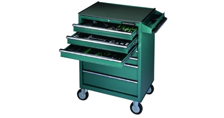 Тележка инструментальная с инструментом в ложементах JONNESWAY C-7DW146, 147 предметов