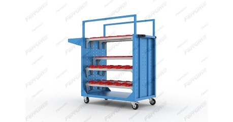Тележка инструментальная Ferrum 42.101 (полки с ложементами и ограждения в комплект не входят)