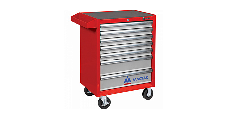 Тележка инструментальная серии «ПРИМА», 7 полок, красная МАСТАК 521-07581R