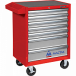 Тележка инструментальная серии «ПРИМА», 7 полок, красная МАСТАК 521-07581R