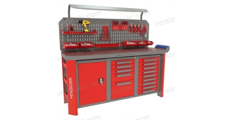 Трехтумбовый верстак с синтетическим покрытием Гефест-ВС-159-ЭПОБ