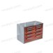 Тумба большая с пятью ящиками ТВС-5 (RAL 7012/3002)