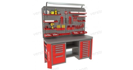 Верстак автомеханика с двойным экраном Гефест-ВС-509-ЭДО