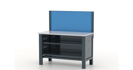 Верстак двухтумбовый Premium с одной перфорированной панелью Ferrum 11.311/1