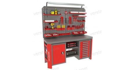 Верстак с двойным экраном и освещением Гефест-ВС-109-ЭДО