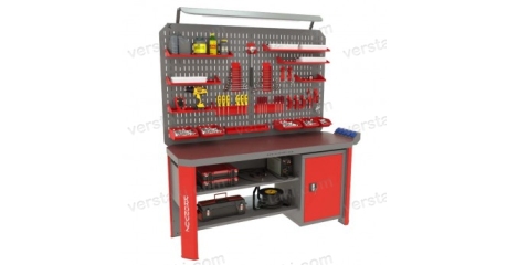 Верстак с двойным экраном и синтетическим покрытием Гефест-ВС-001-ЭДОБ