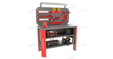 Верстак слесарный бестумбовый с тисками Гефест-ВС-00-ЭПО-Т2Н2