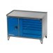 Верстак слесарный NORDBERG NW207, 2-х тумбовый, 7 ящиков