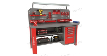 Верстак слесарный с тисками Гефест-ВС-005-ЭПОБ-Т2Н2