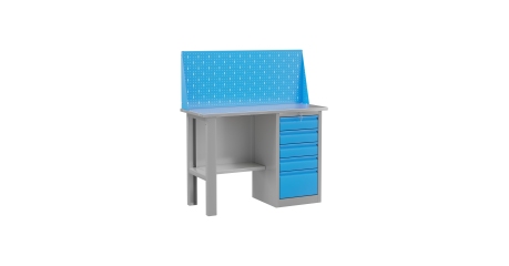 Верстак слесарный однотумбовый с экраном Верстакофф ® SLF 121.15.1-1