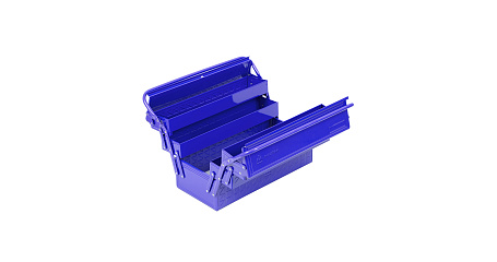 Ящик инструментальный раскладной, 5 отсеков, синий МАСТАК 510-05420B