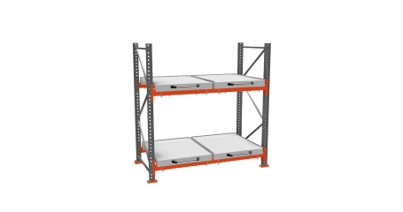 Стеллаж с двумя выкатными платформами ДиКом