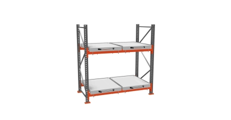 Стеллаж с двумя выкатными платформами ДиКом