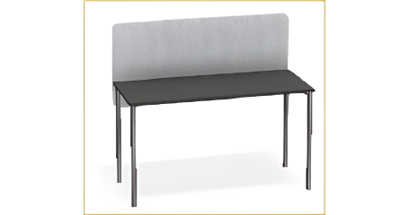 Стол прямоугольный PROSTO 140х60 с экраном