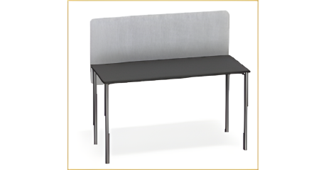 Стол прямоугольный PROSTO 140х60 с экраном