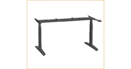 Стол регулируемый эл.приводом LVL UP 160х80 (без столешницы)RAL 9005 Черный муар