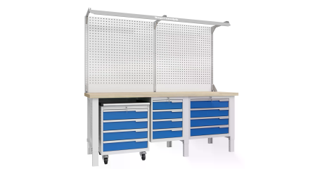 Верстак слесарный CTR 2202.S4L4M4.2-2F